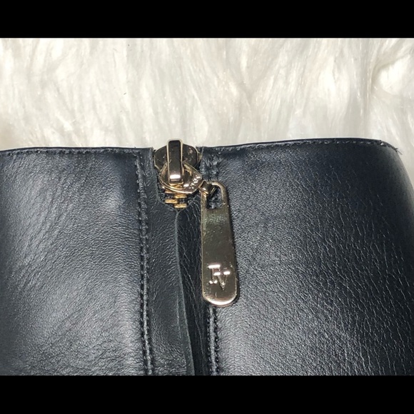 Frances Valentine “Cassie”Black Leather Heeled Ankle Boot,Size-9 - Picture 14 of 16